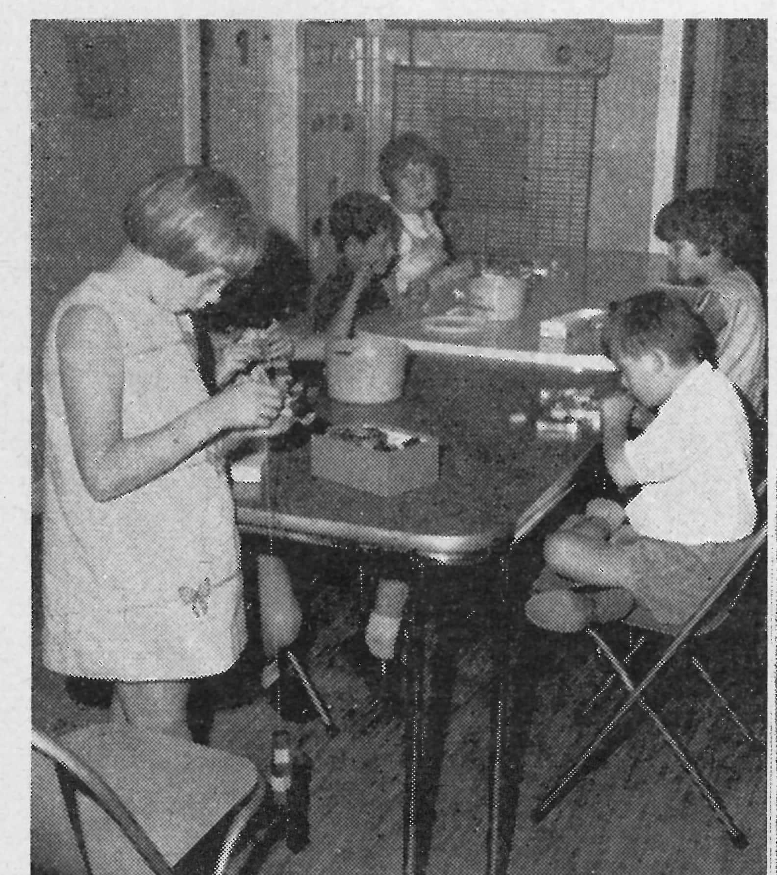 Children at a table
