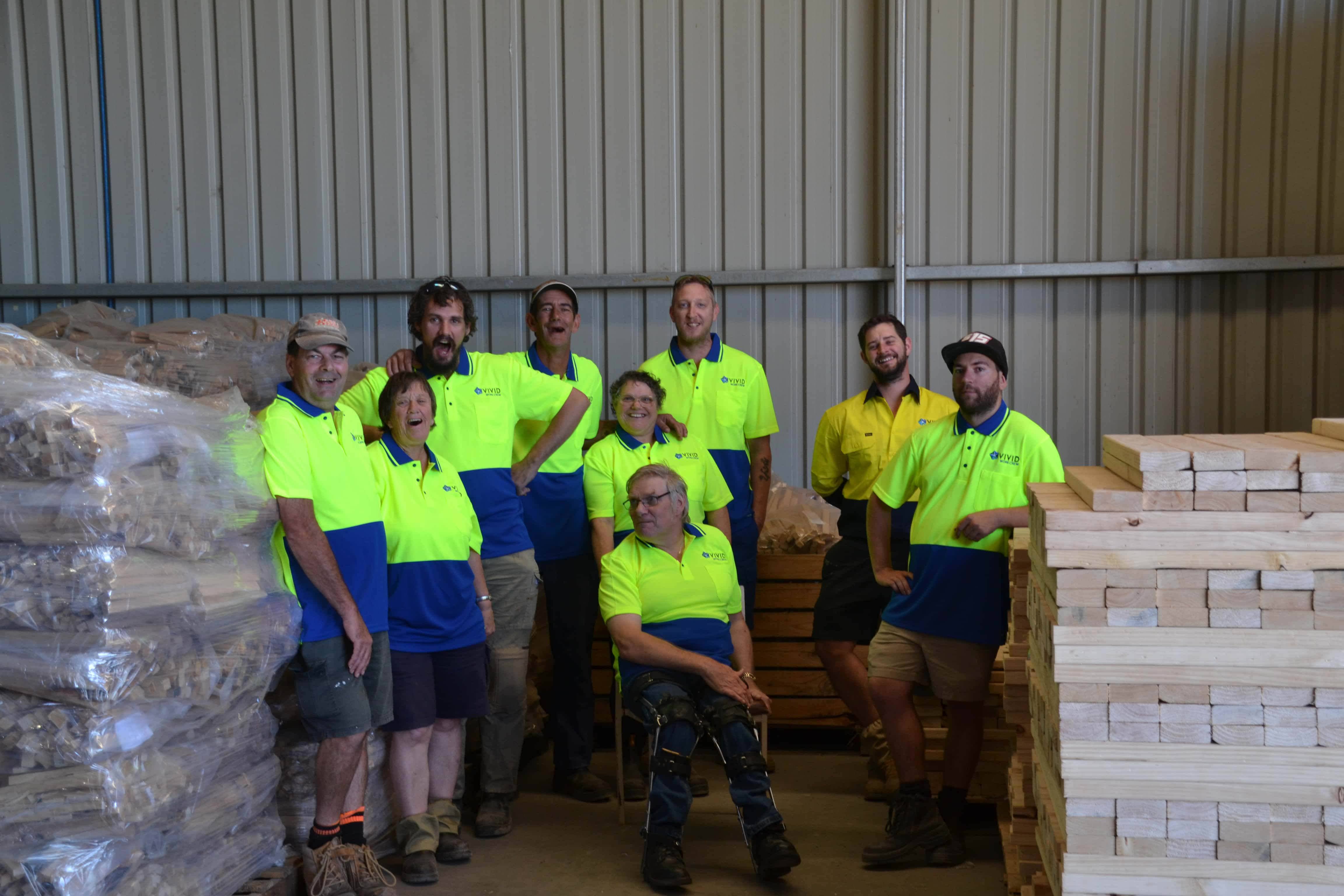 A group of Vivid workers.