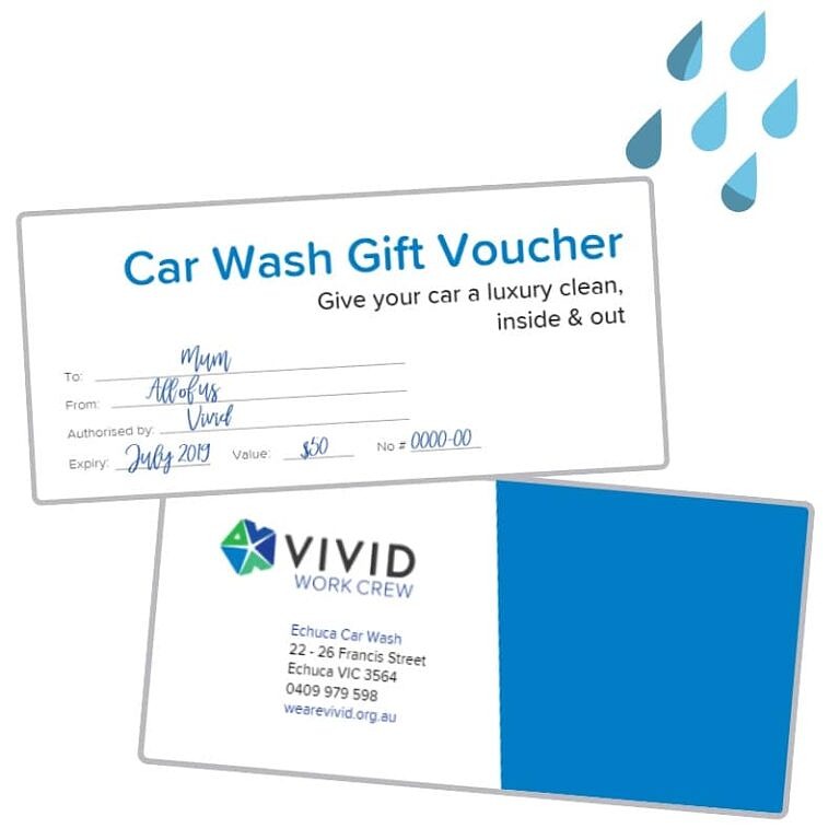 Car Wash Gift Voucher Sedan, Hatch Vivid